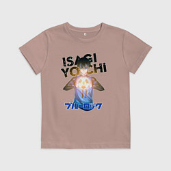 Детская футболка Исаги из аниме синяя тюрьма