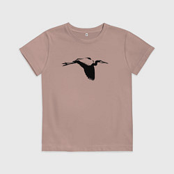 Детская футболка Аист трафарет