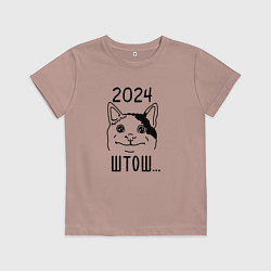 Детская футболка 2024 - мемный кот