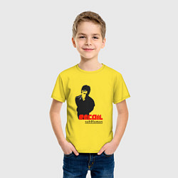 Футболка хлопковая детская Recoil Subhuman - Alan Wilder from Depeche Mode, цвет: желтый — фото 2