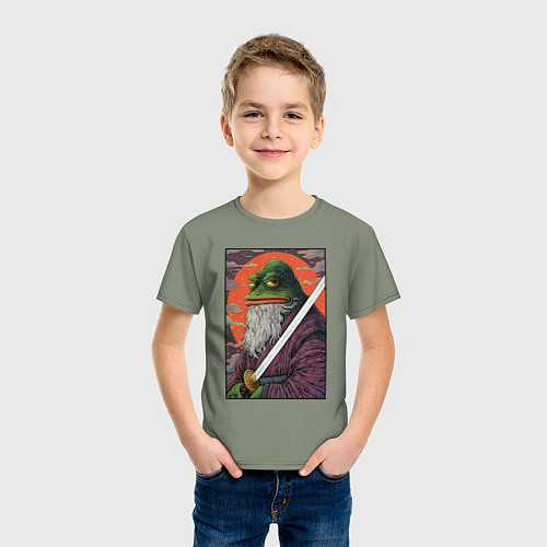 Детская футболка Pepe samurai / Авокадо – фото 3
