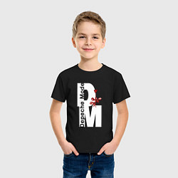 Футболка хлопковая детская Depeche Mode - Rose Violator mode, цвет: черный — фото 2