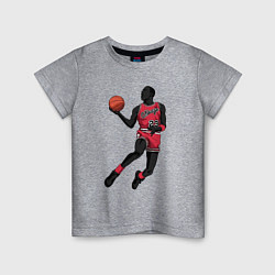 Футболка хлопковая детская Retro Jordan, цвет: меланж