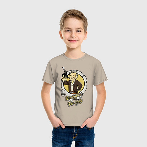 Детская футболка Fallout - smuggler boy / Миндальный – фото 3