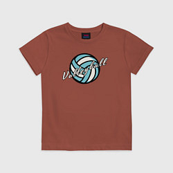 Детская футболка Azure volleyball