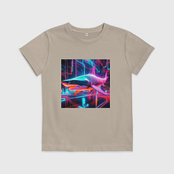 Детская футболка Неоновая акула