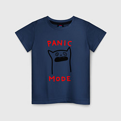 Детская футболка Panic mode - котик