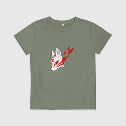 Детская футболка Маска демона Кицунэ