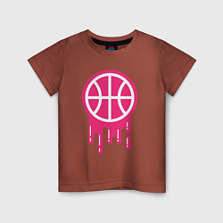 Детская футболка Pink basketball