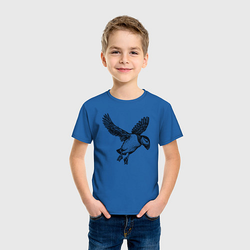 Детская футболка Тупик в полёте / Синий – фото 3