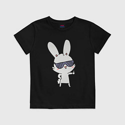 Детская футболка Заяц в очках