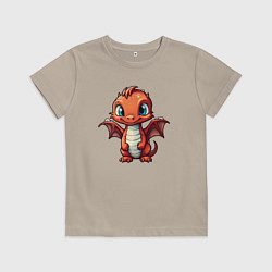 Детская футболка Дракоша карминный шустрик