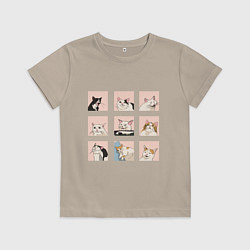 Детская футболка Мемные коты