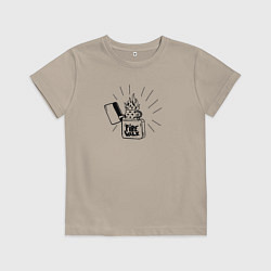 Детская футболка Зажигалка Fire Walk из Life is Strange