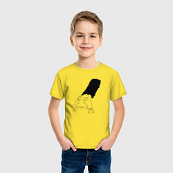 Футболка хлопковая детская Джеральд из Эй Арнольда, цвет: желтый — фото 2