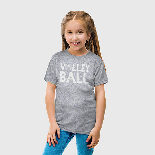 Детская футболка Волейболист / Меланж – фото 4