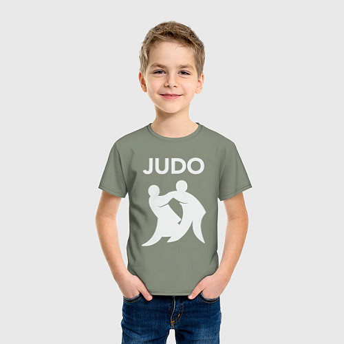 Детская футболка Warriors judo / Авокадо – фото 3