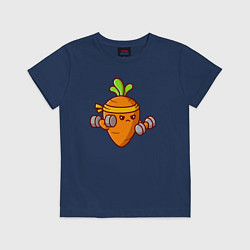Детская футболка Морковь на спорте