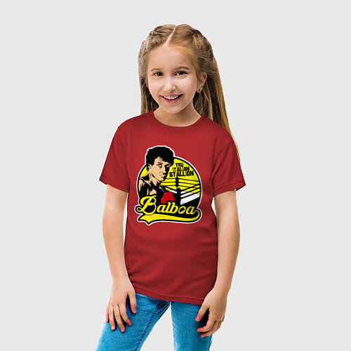 Детская футболка Рокки Бальбоа / Красный – фото 4