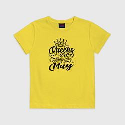 Детская футболка Королева рожденная в мае