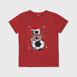 Детская футболка Soccer snowman
