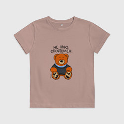 Детская футболка Мишка Вова: не пью