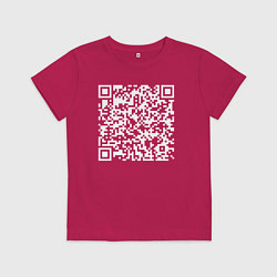 Детская футболка Qr код на песню Never Gonna Give You Up