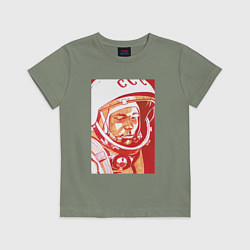 Детская футболка Gagarin in red