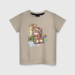 Детская футболка Мишка с подарками