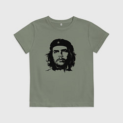 Футболка хлопковая детская Портрет Че Гевары, цвет: авокадо