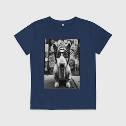 Детская футболка Булли у стены с граффити