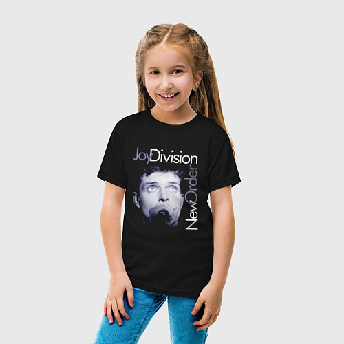 Детская футболка Joy Division - Ian Curtis / Черный – фото 4