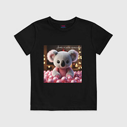 Детская футболка Игрушечная коала и надпись: зато я очень красивый