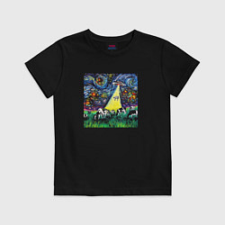 Детская футболка Картина маслом НЛО