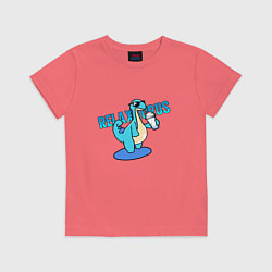 Детская футболка Релаксаурус за работой Palworld