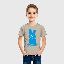 Футболка хлопковая детская Blue bunny, цвет: миндальный — фото 2