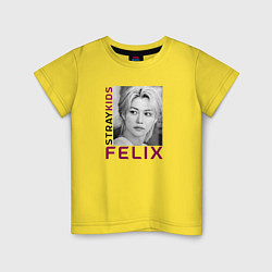 Футболка хлопковая детская Felix funart, цвет: желтый