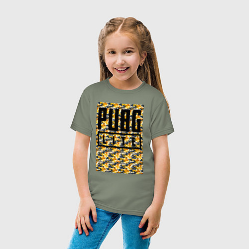 Детская футболка Pabg жёлтый милитари / Авокадо – фото 4