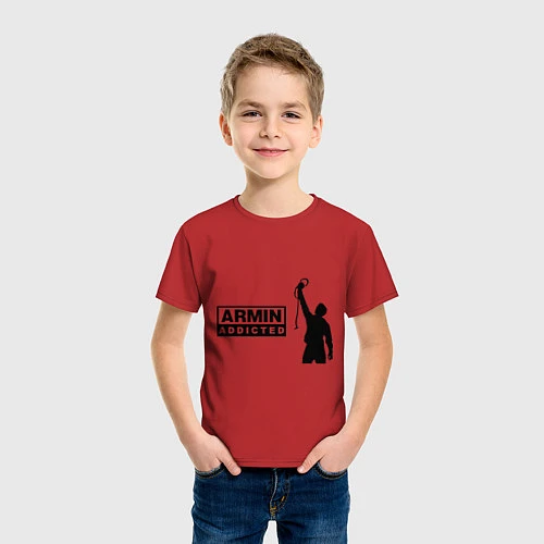 Детская футболка Armin addicted / Красный – фото 3