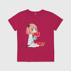 Детская футболка Аня ест арбуз, аниме семья шпиона