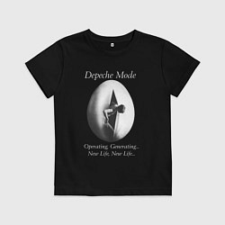 Футболка хлопковая детская Depeche Mode - New Life, цвет: черный