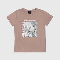 Футболка хлопковая детская Friren bw, цвет: пыльно-розовый