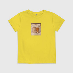 Детская футболка Котёнок с куриной ножкой
