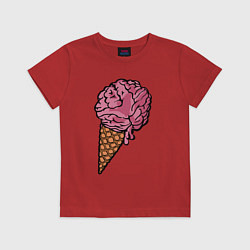 Детская футболка Brain ice cream