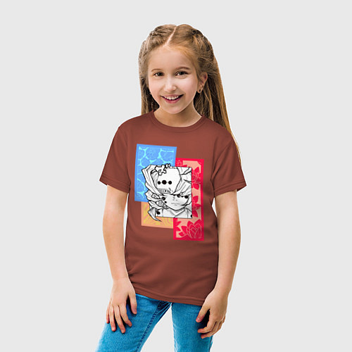 Детская футболка Руи / Кирпичный – фото 4
