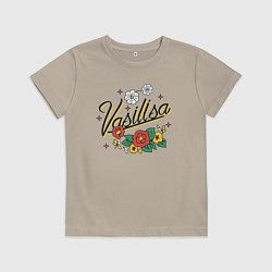 Детская футболка Василиса имя надпись