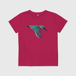 Детская футболка Зимородок летит