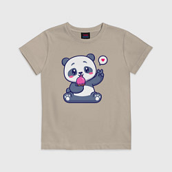 Детская футболка Ice cream panda