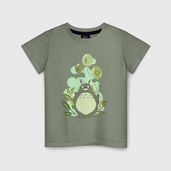 Футболка хлопковая детская Green Totoro, цвет: авокадо