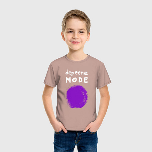Детская футболка Depeche Mode - Devotional circle / Пыльно-розовый – фото 3